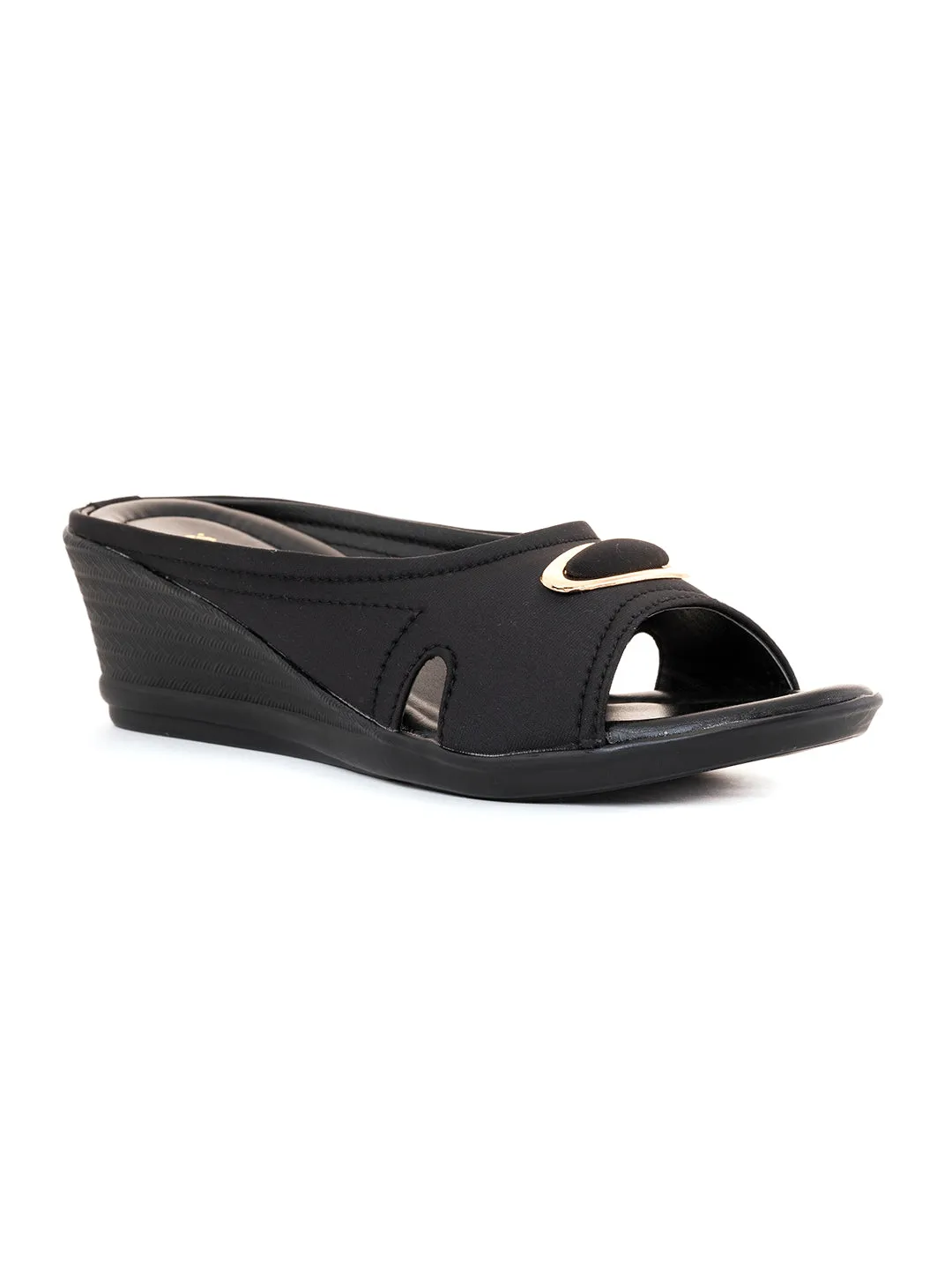 Khadim Wedge Heel Mule Slip On Sandal for Women