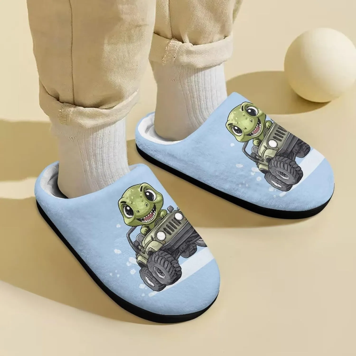 Kids Fluffy Slippers for Boys and Girls, Warm House Slippers for Winter, Soft Cozy Slippers for Indoor Outdoor Walking