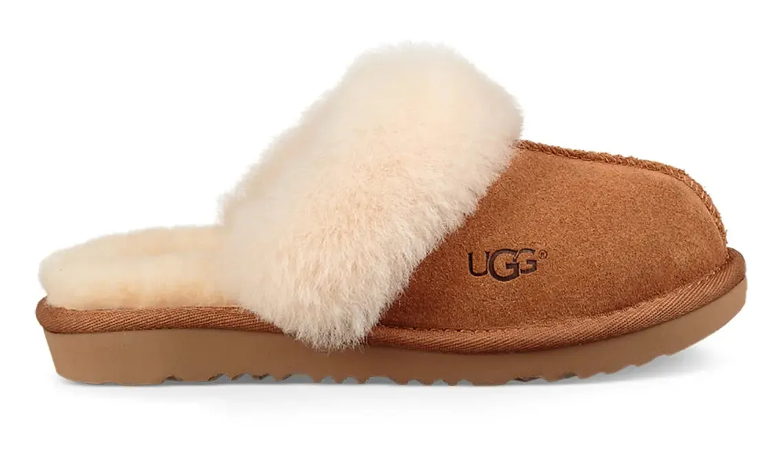 Kids’ UGG Cozy II – Soft & Fluffy Slip-On Slipper for Indoor & Outdoor Wear