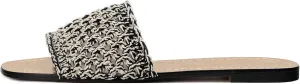 Kluolandi Woven Slides for Women Slip On Open Toe Braid Slide Sandals Womens Flat Sandals