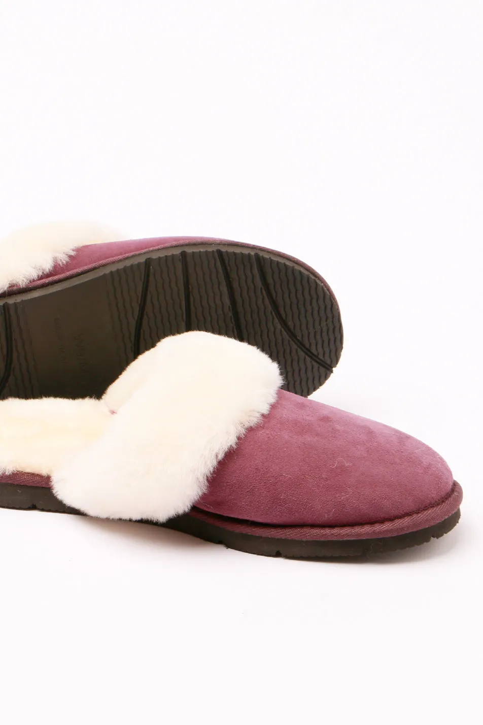LADIES SHEARLING SCUFF