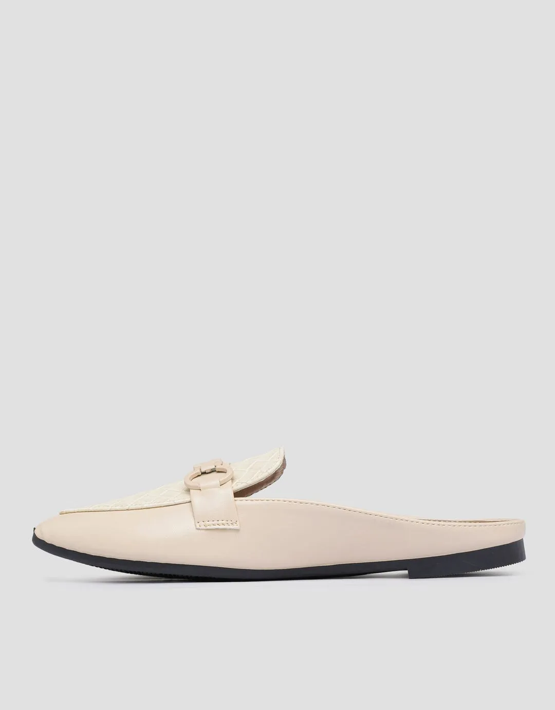 Laviola MSH Braid Texture Sepatu Flat Mules Wanita