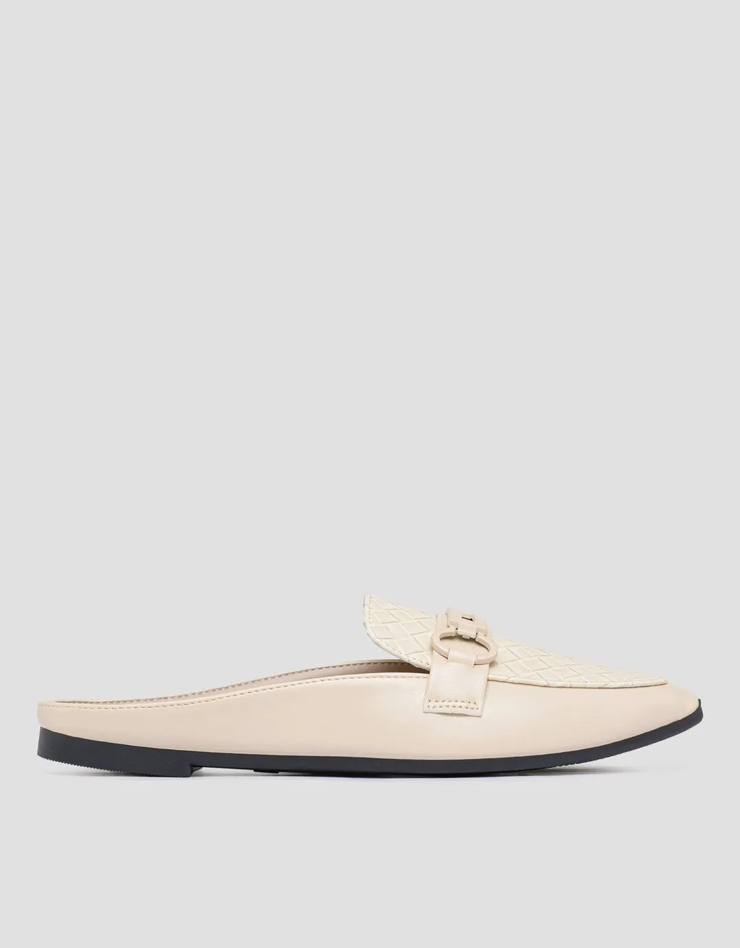 Laviola MSH Braid Texture Sepatu Flat Mules Wanita