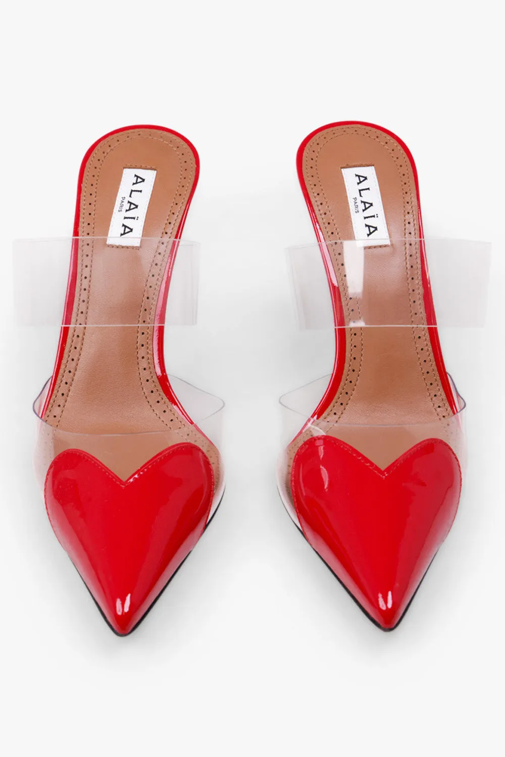 Le Coeur 90mm Patent Mule | Red