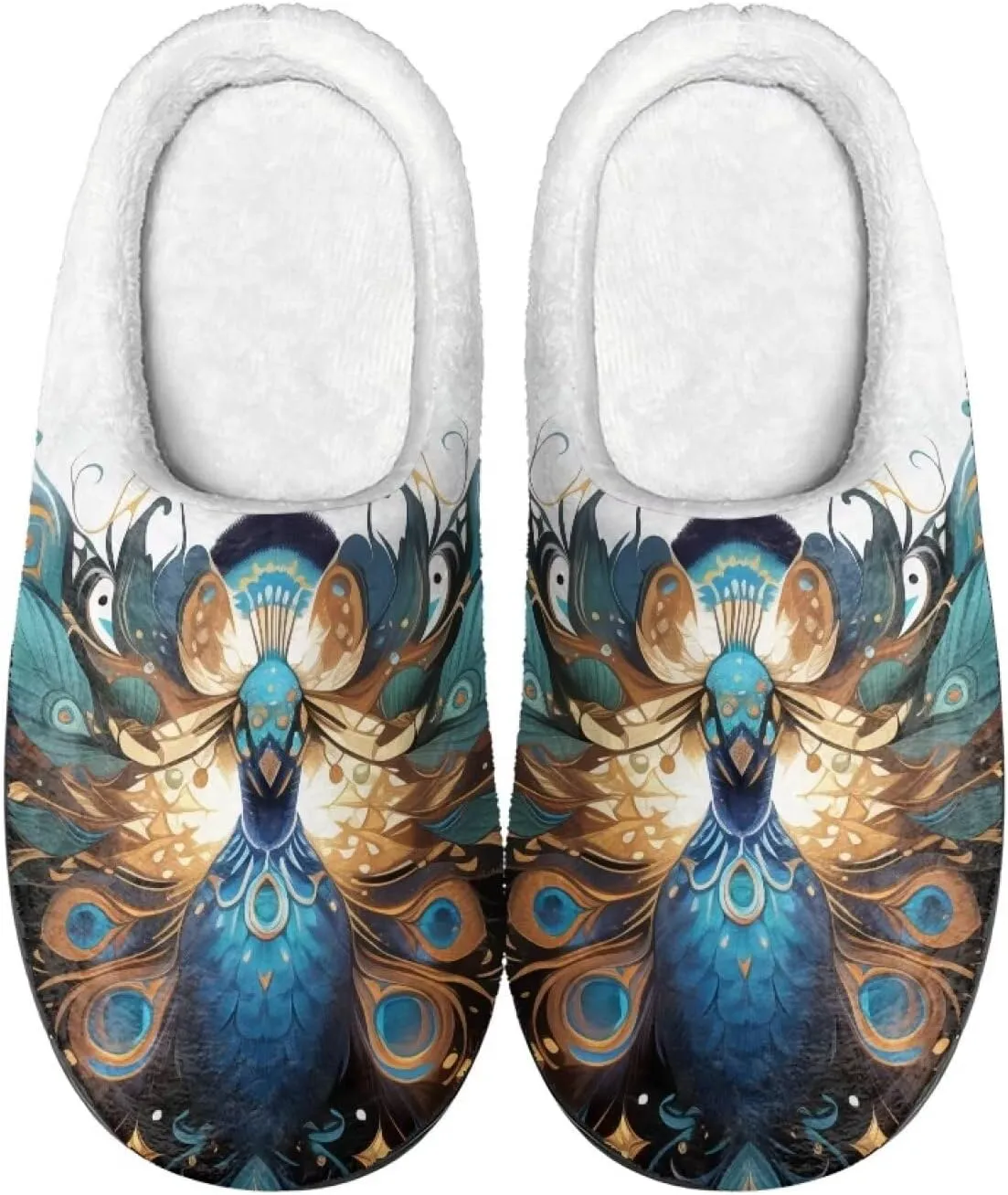 Leopard Ladybug Winter Cozy&Comfy Slippers for Women, Halloween Girl's Warm Slipper Winter Casual Indoor Shoes