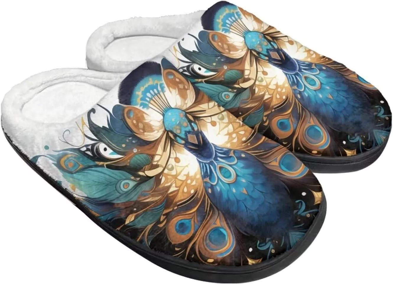 Leopard Ladybug Winter Cozy&Comfy Slippers for Women, Halloween Girl's Warm Slipper Winter Casual Indoor Shoes