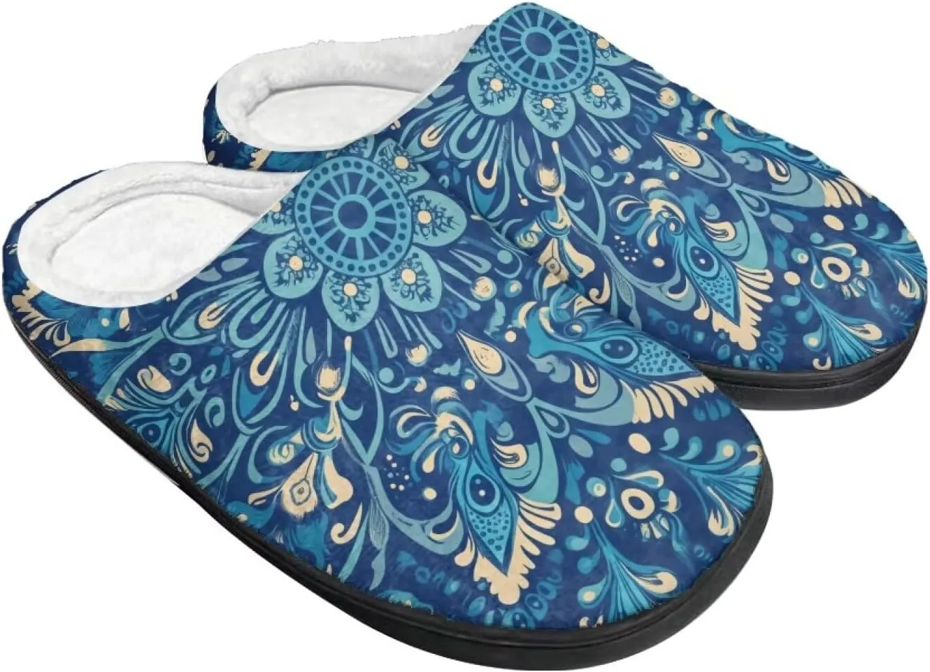 Leopard Ladybug Winter Cozy&Comfy Slippers for Women, Halloween Girl's Warm Slipper Winter Casual Indoor Shoes