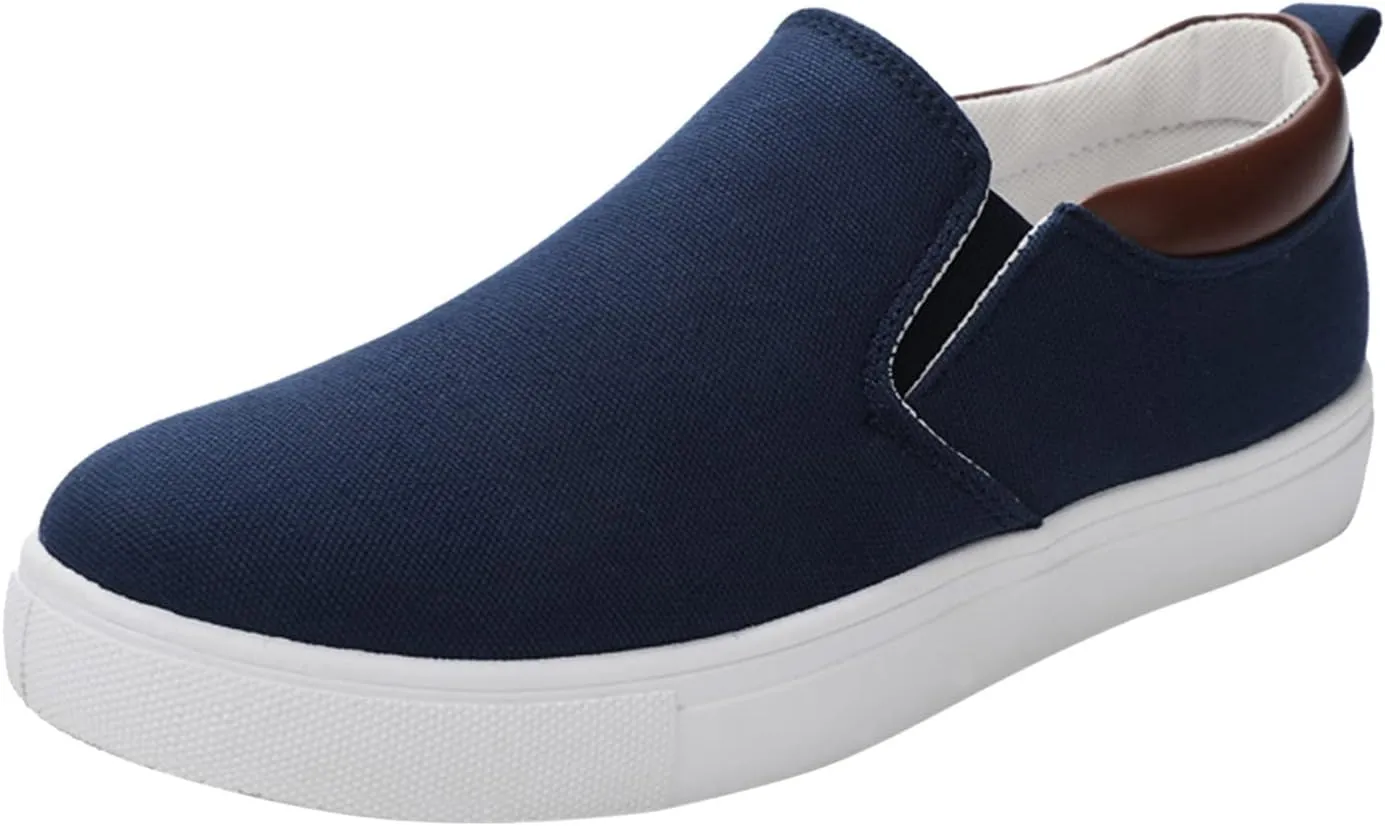 Loafers for Men Casual Slip On Shoes Comfortable Boat Shoes Fashion Flat Walking Shoes with Anti Slip Sole