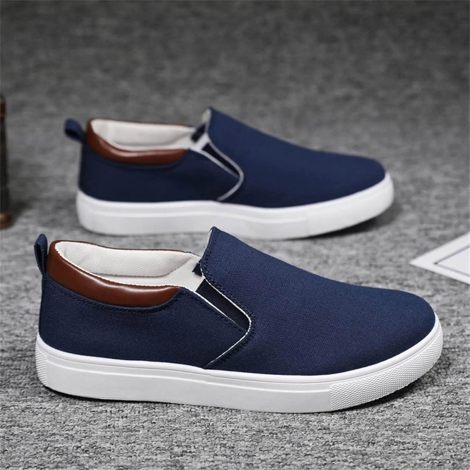 Loafers for Men Casual Slip On Shoes Comfortable Boat Shoes Fashion Flat Walking Shoes with Anti Slip Sole