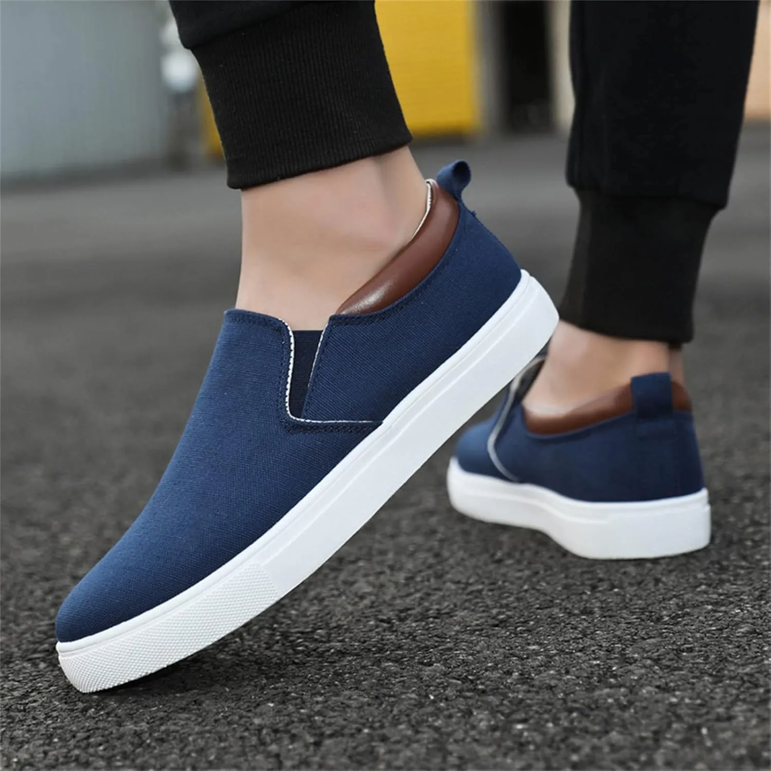 Loafers for Men Casual Slip On Shoes Comfortable Boat Shoes Fashion Flat Walking Shoes with Anti Slip Sole