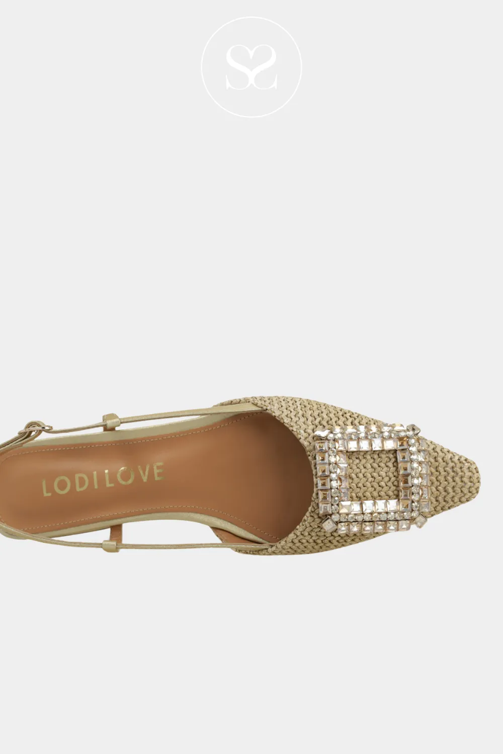 LODI BO5504 CAMEL LEATHER BALLET FLAT SLINGBACK SHOES