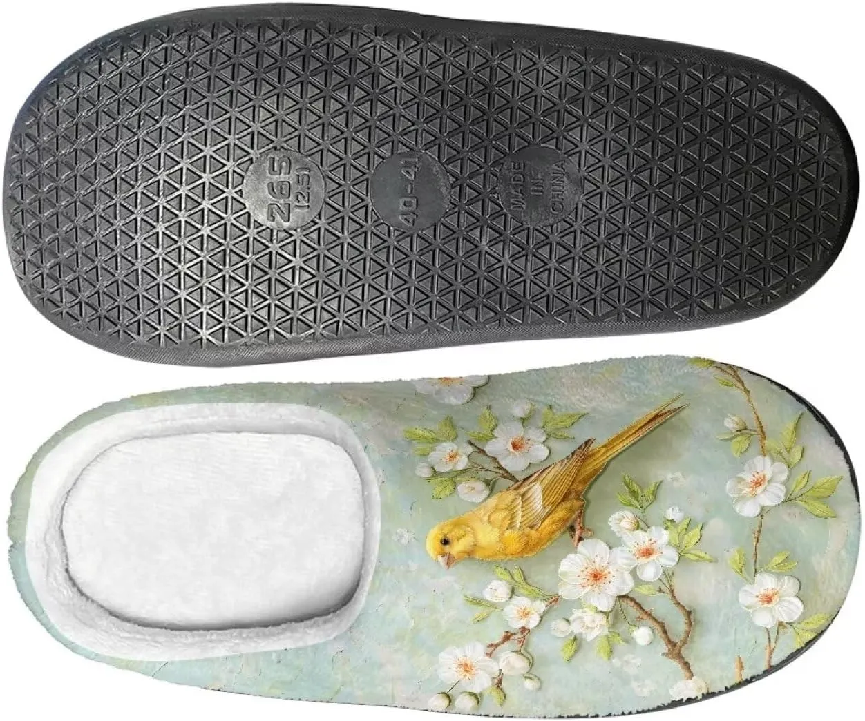 Lotusorchid Home Slipper Warm Cozy House Slipper Memory Foam Closed Toe Scuff Slipper Slip On Clog Slipper for Women Men, Non-Slip Comfy Winter Slipper