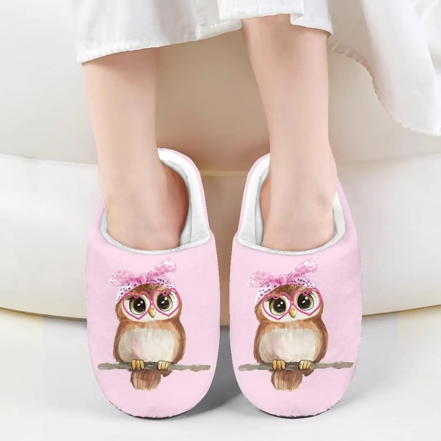 Lotusorchid Kids House Slipper for Boys Girls, Cozy Warm Boys Sleep Slippers with Rubber Sole, Closed Toe Slip On Bedroom Slippers