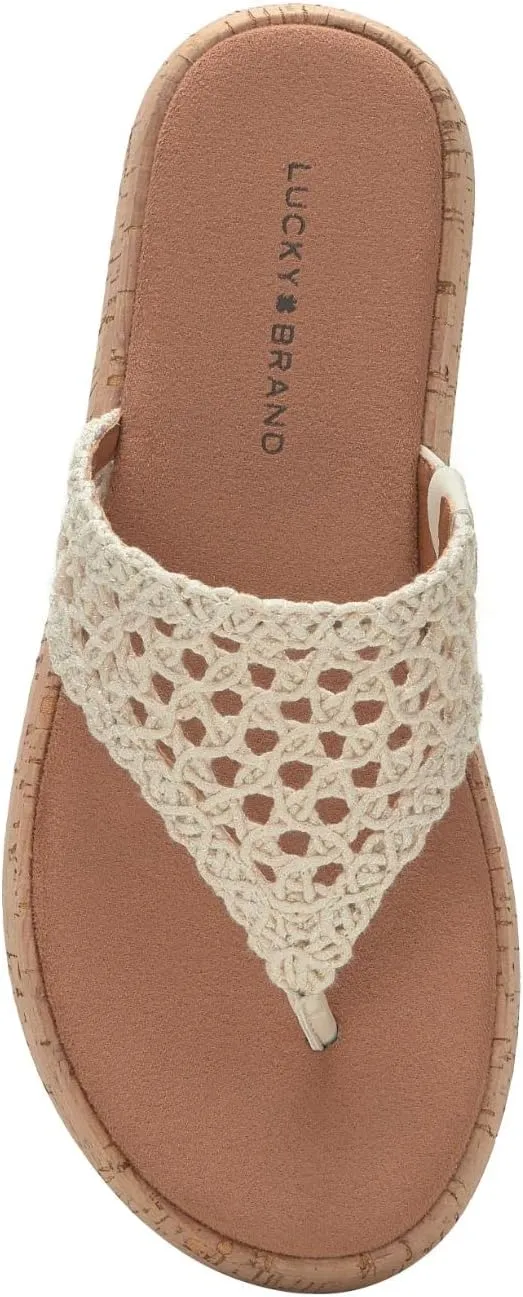Lucky Brand Women's Jaslene Platform Thong Sandal Wedge