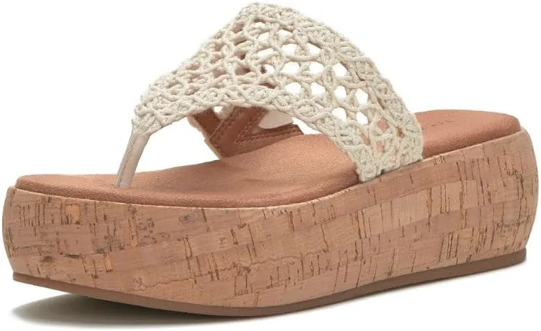 Lucky Brand Women's Jaslene Platform Thong Sandal Wedge