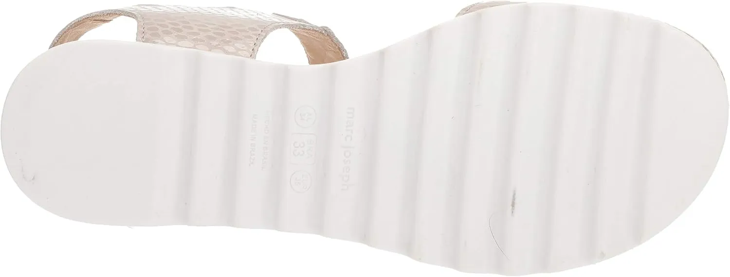 Marc Joseph New York Unisex-Child Kids Boys/Girls Leather Made in Brazil Buckle Sandal Loafer