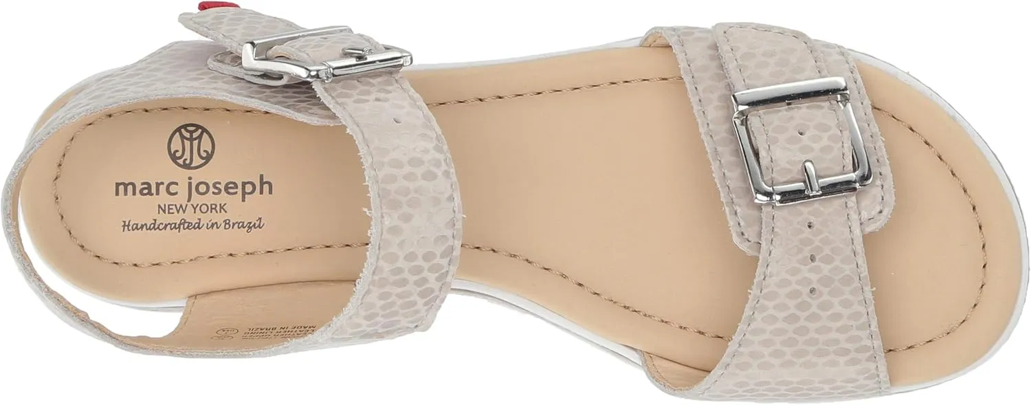 Marc Joseph New York Unisex-Child Kids Boys/Girls Leather Made in Brazil Buckle Sandal Loafer