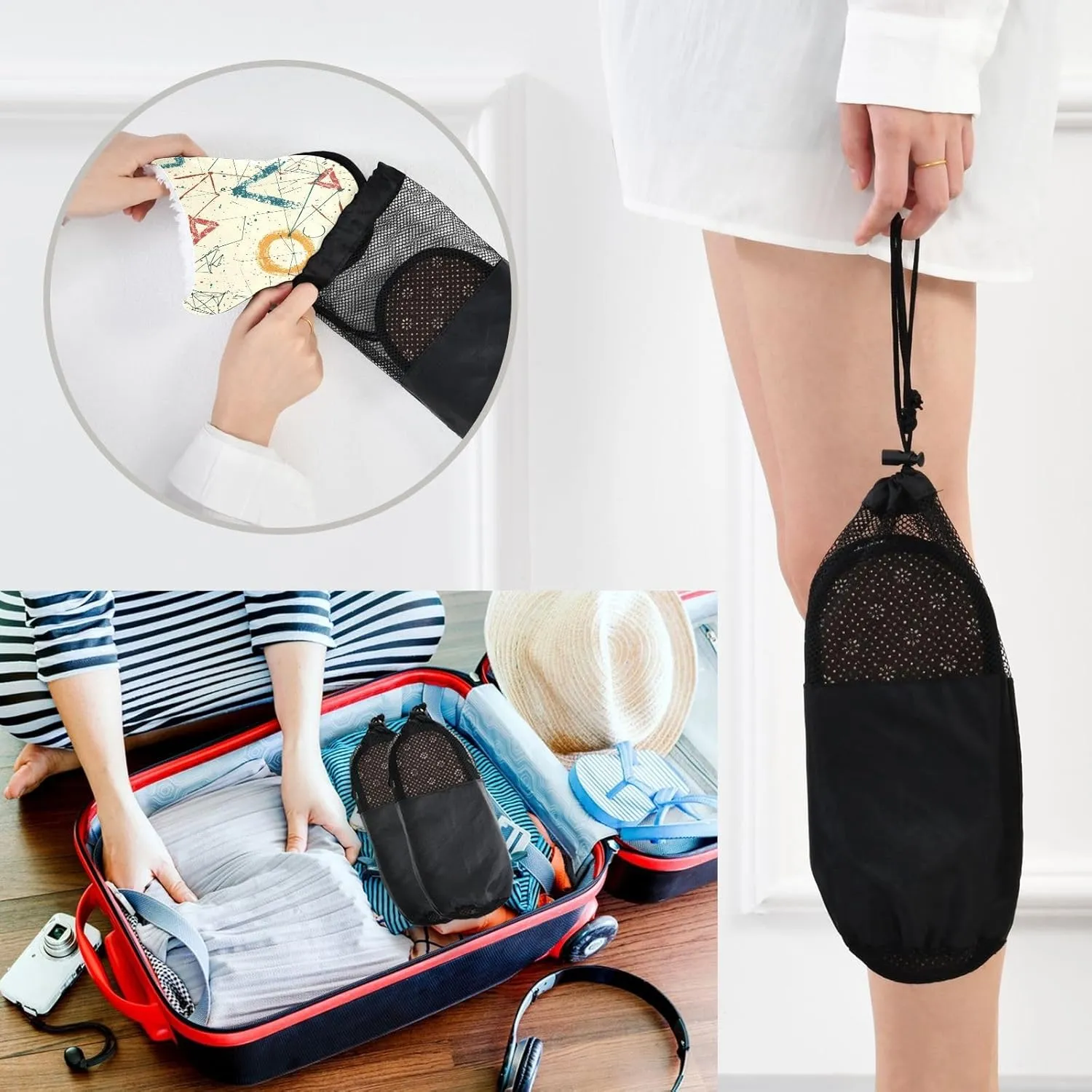 Math Graphics Plush Slippers for Women Men Warm Comfortable Travel Spa Slipper Non-slip House Shoes