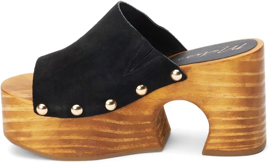 Matisse Womens Knox Studded Platform Casual Sandals Casual High Heel 3" & Up - Black