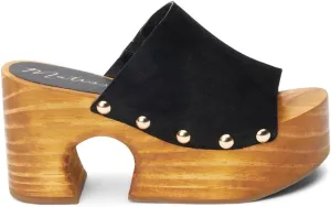 Matisse Womens Knox Studded Platform Casual Sandals Casual High Heel 3" & Up - Black