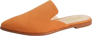 Maypie Womens Flat Mules Closed Pointed Toe Slip On Loafer Slides Backless Shoes