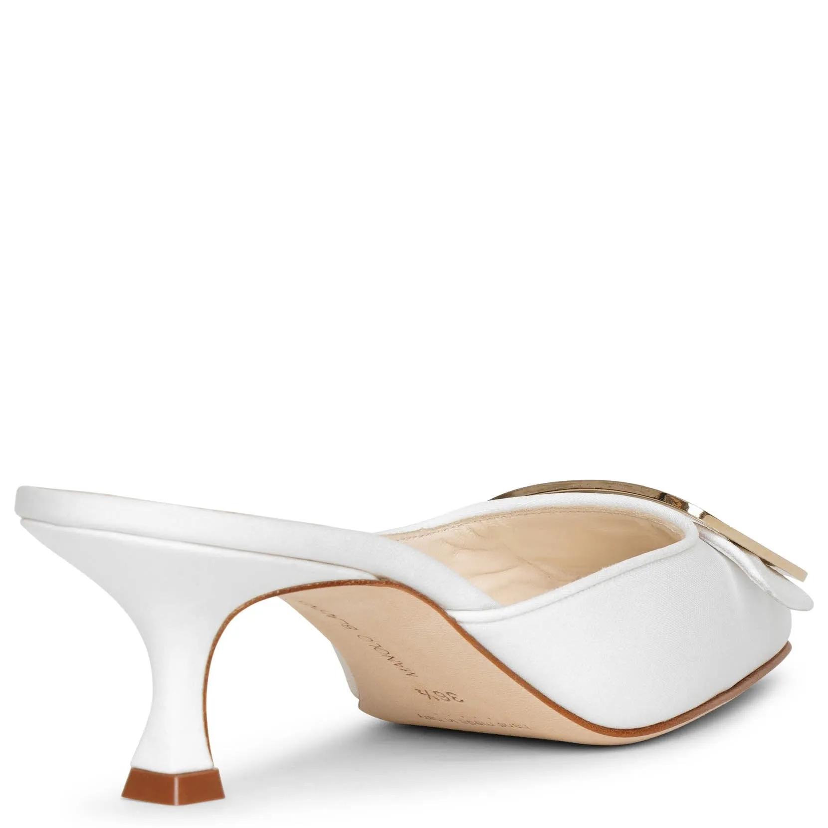 Maysale pearl 50 white mules
