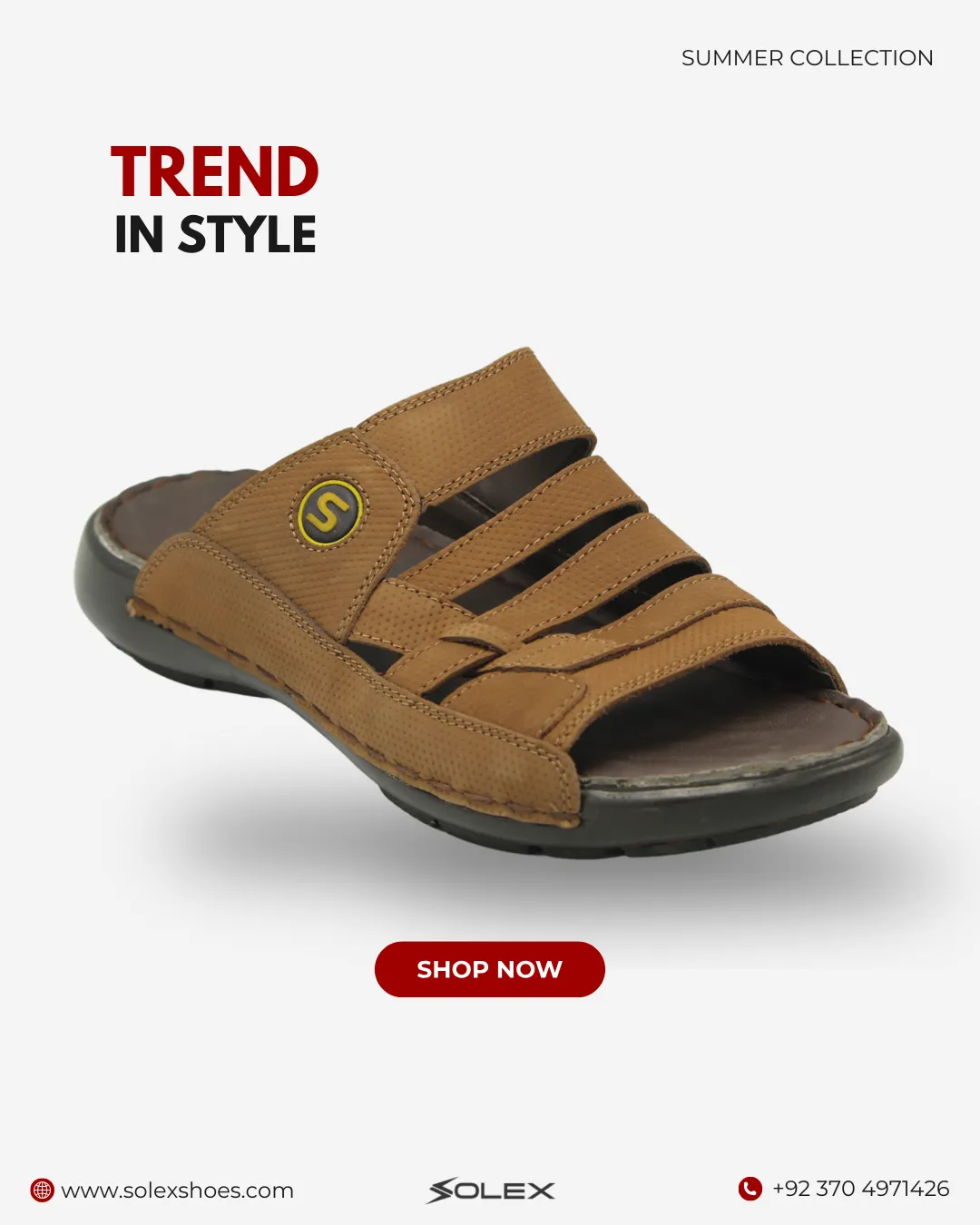 Men's Leather Slipper ( Medicated )