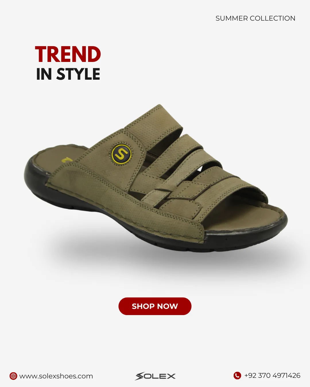 Men's Leather Slipper ( Medicated )