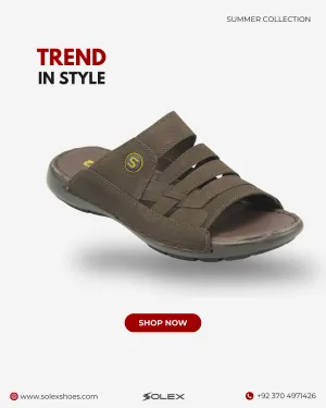 Men's Leather Slipper ( Medicated )