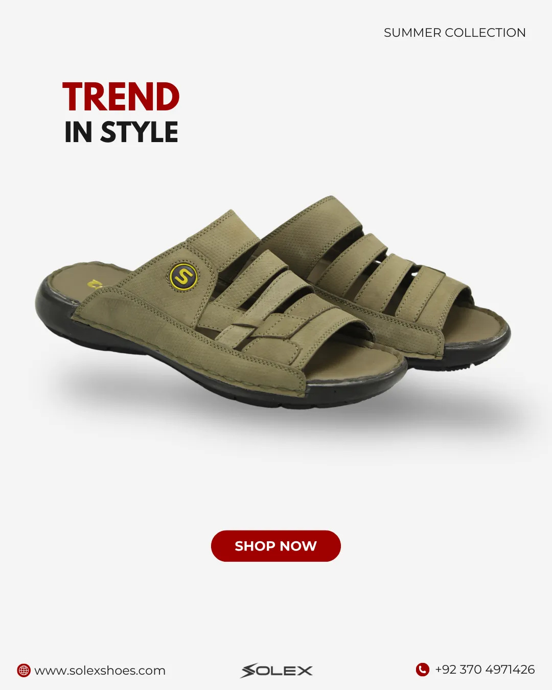 Men's Leather Slipper ( Medicated )