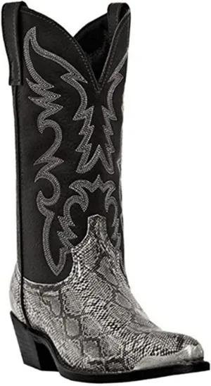 Men's Western Cowboy Boots Pointed Toe Leather Mid-Calf Chelsea Boots Vintage Rider Boots