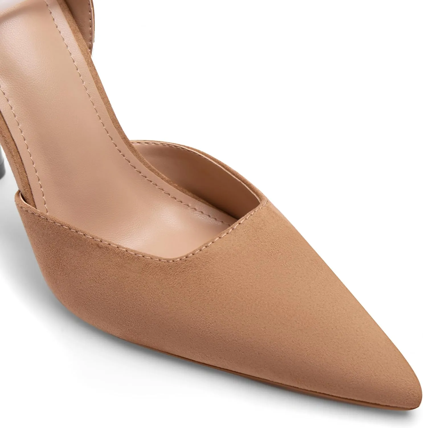 Mesh Closed Pointed Toe High Heels for Women