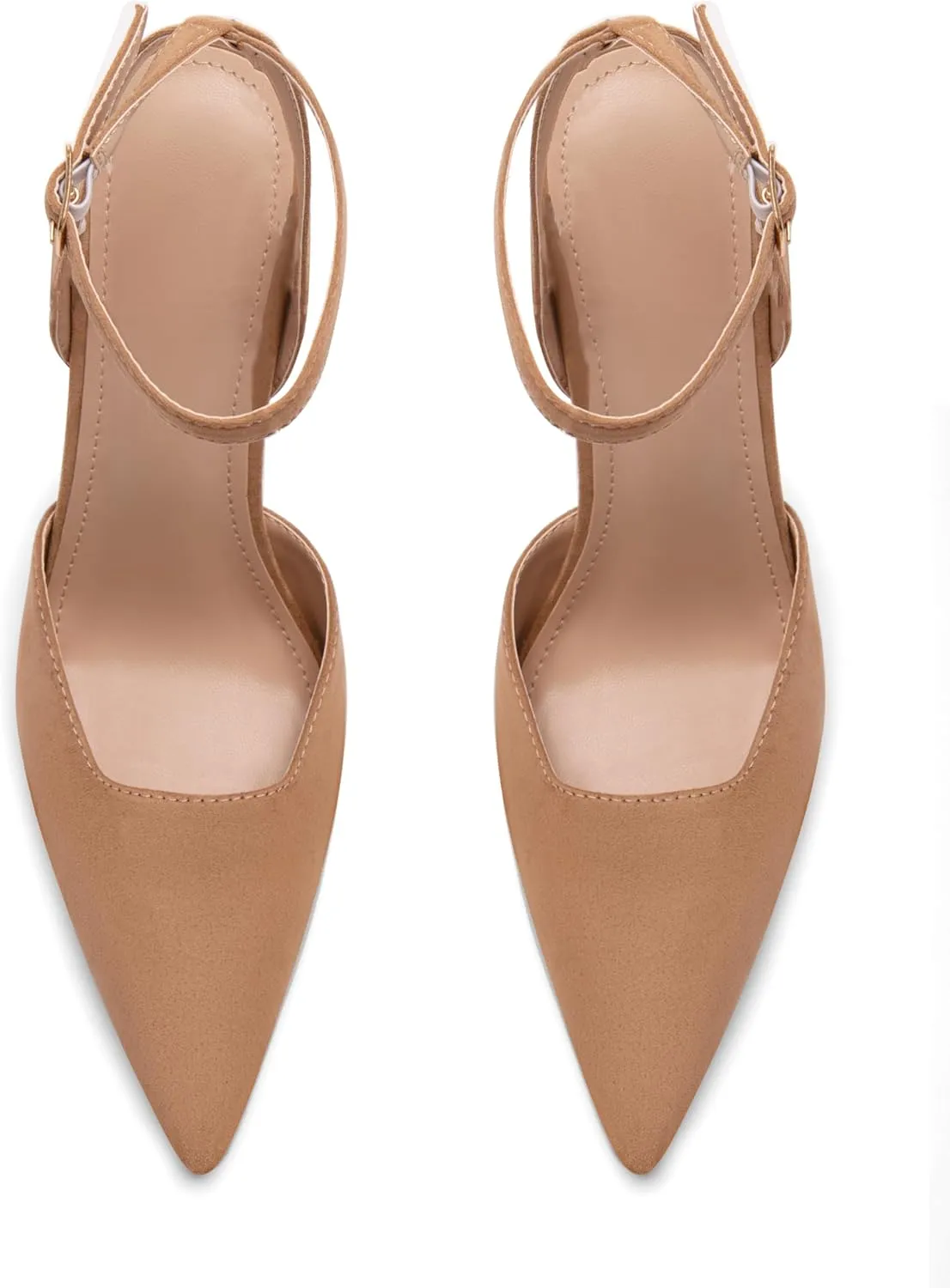 Mesh Closed Pointed Toe High Heels for Women
