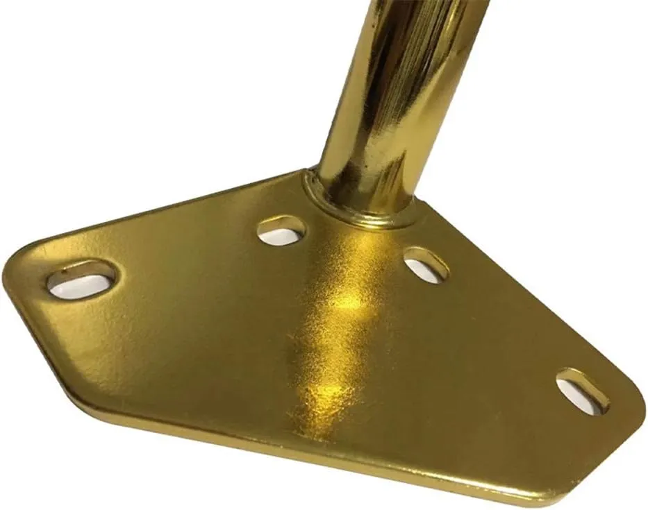 Metal Iron Bracket Furniture feet Welding Straight Cone feet Hardware Sofa feet Bathroom Cabinet Bracket Coffee Table Support feet (4 Pack)