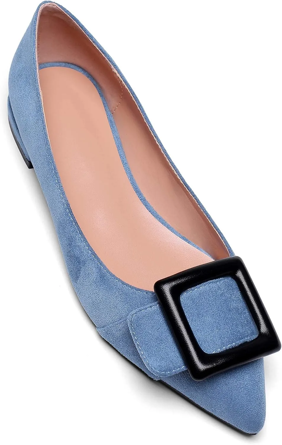 Mettesally Women's Pointed Toe Ballet Flat Shoes Cap Toe Classic Ballet Flats Walking Shoes Casual Formal Slip-On Flat Dress Shoes