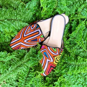 Mola Mules | Black Multicolor