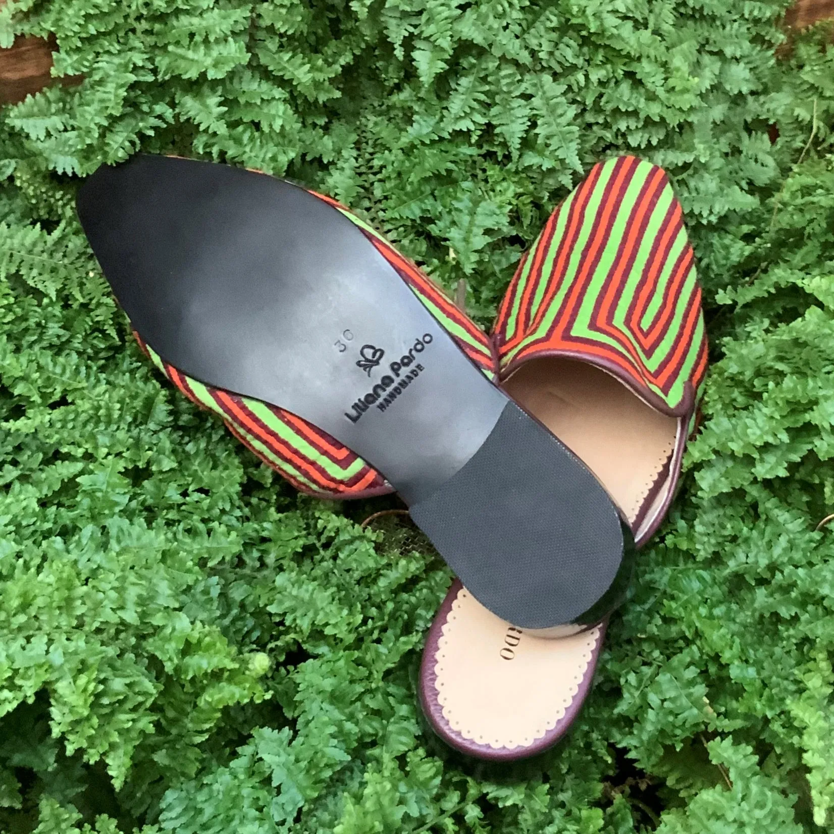 Mola Mules | Green Multicolor