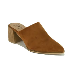 Mule Block Heel in Camel