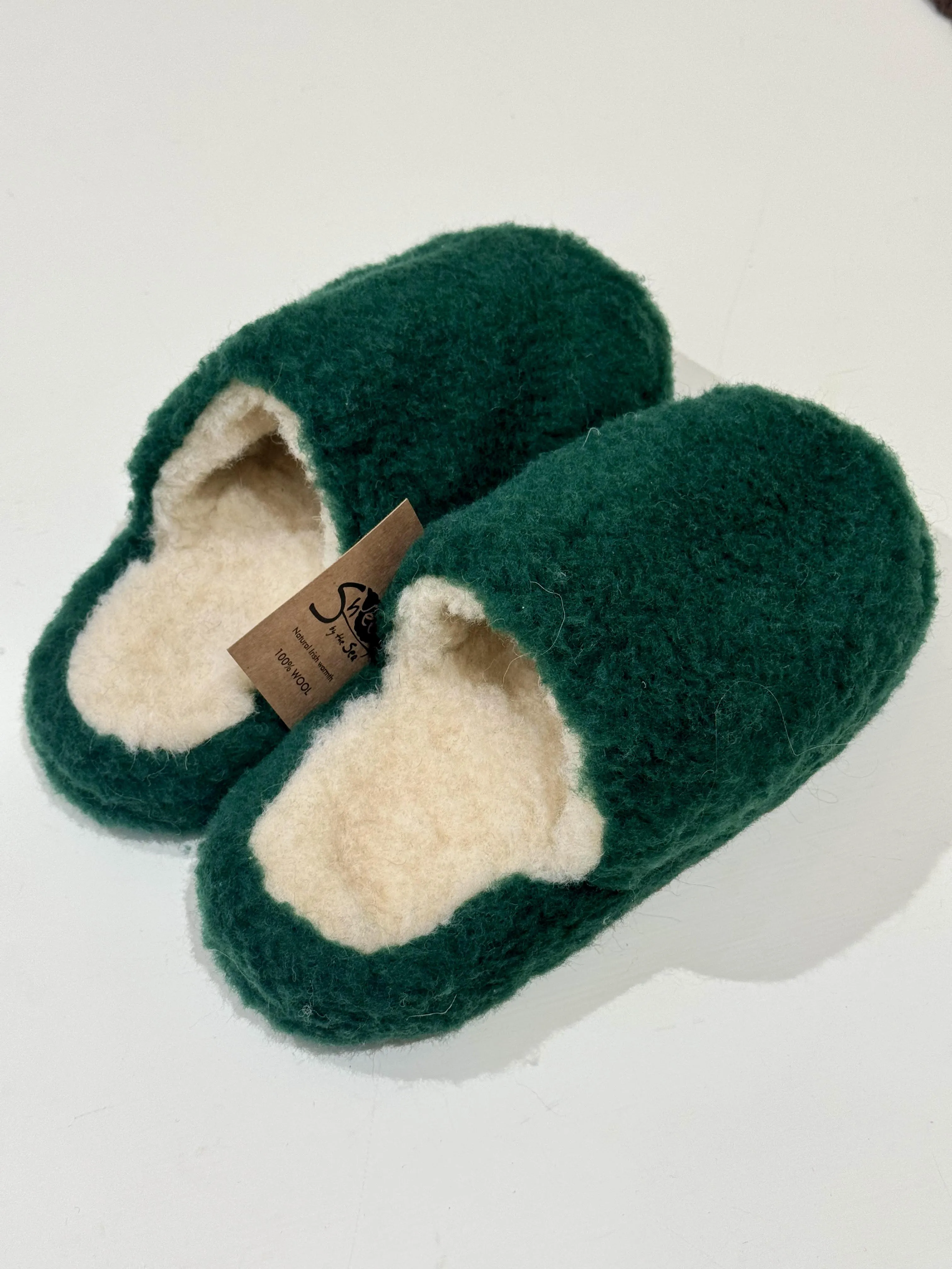Mule Slipper - Dark Green