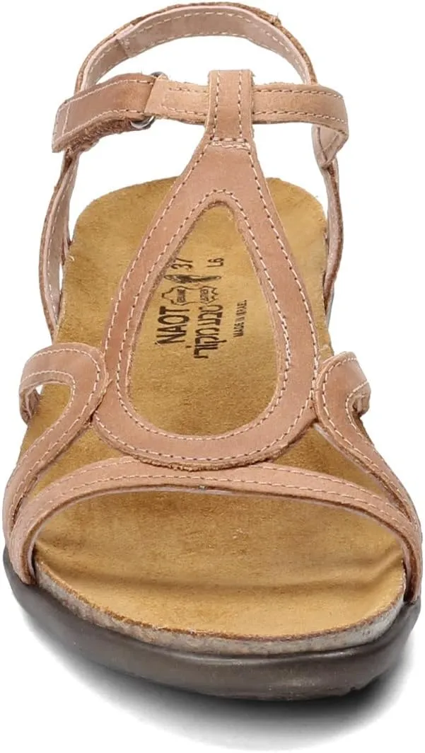 NAOT Footwear Women’s Dorith Sandal with Cork Footbed and Arch Support Footbed - Adjustable Sandal With Backstrap - Comfort and Support – Lightweight and Perfect for Travel - Narrow to Medium Fit