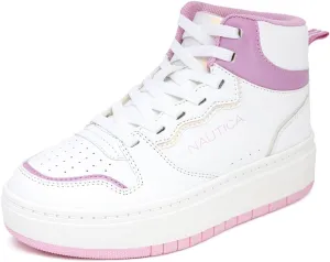 Nautica Kids Sneaker: Lace-Up Fashion Shoe with Boot-Like High Top Design for Boys and Girls (Big Kid/Little Kid Sizes) - Horizon