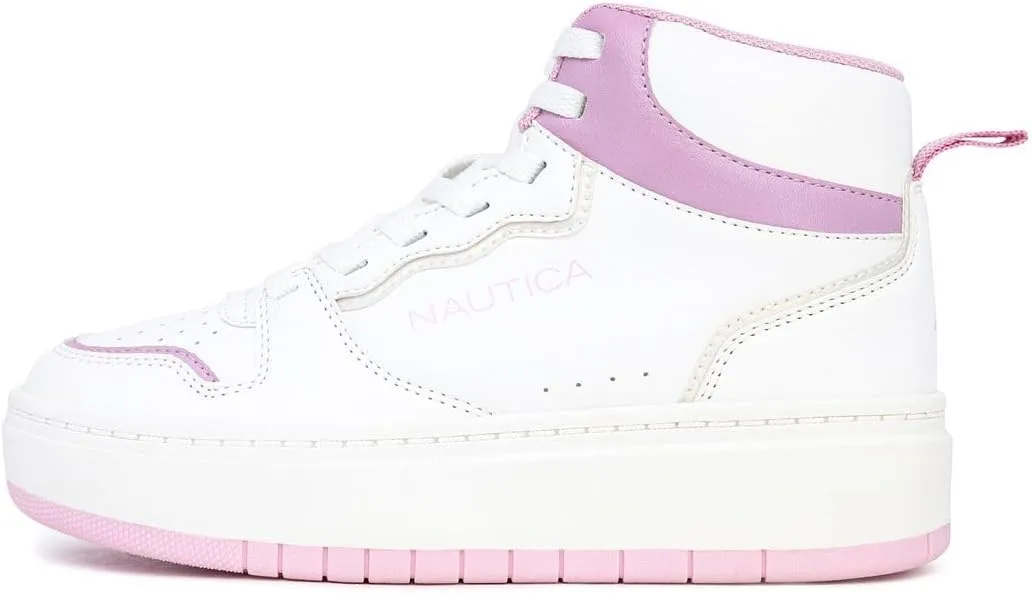 Nautica Kids Sneaker: Lace-Up Fashion Shoe with Boot-Like High Top Design for Boys and Girls (Big Kid/Little Kid Sizes) - Horizon