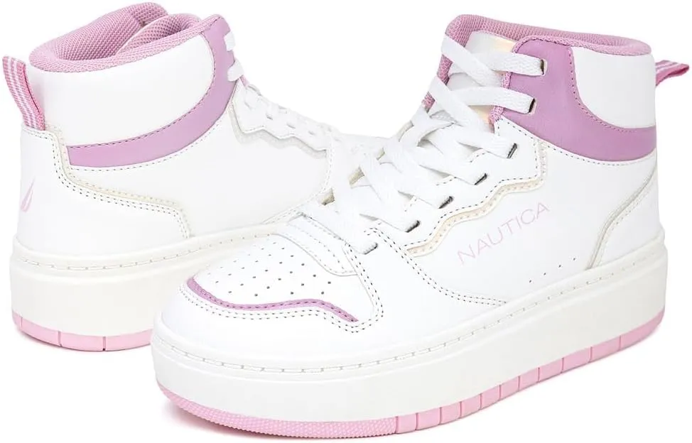 Nautica Kids Sneaker: Lace-Up Fashion Shoe with Boot-Like High Top Design for Boys and Girls (Big Kid/Little Kid Sizes) - Horizon