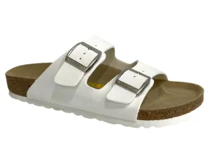 NECKERMANN Double Bar N2618 - White/Silver Buckle