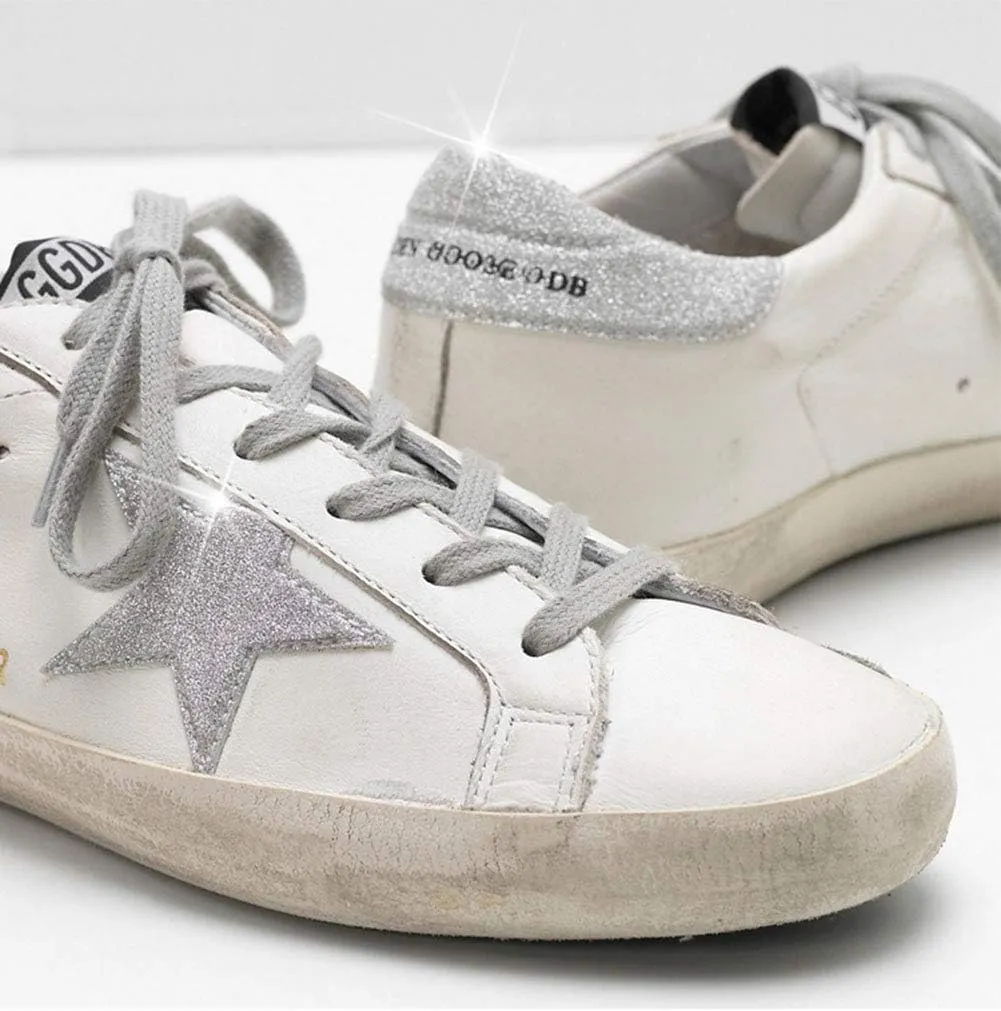 nesho Women's Trainers Sneakers Leather Casual Walking Shoes Super Star Slide