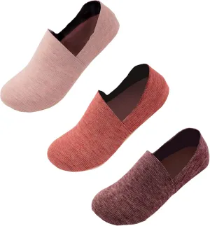 No Show Cushion Lounge Slipper Sock for Women with Anti-Skid Bottom and Heel Grippers