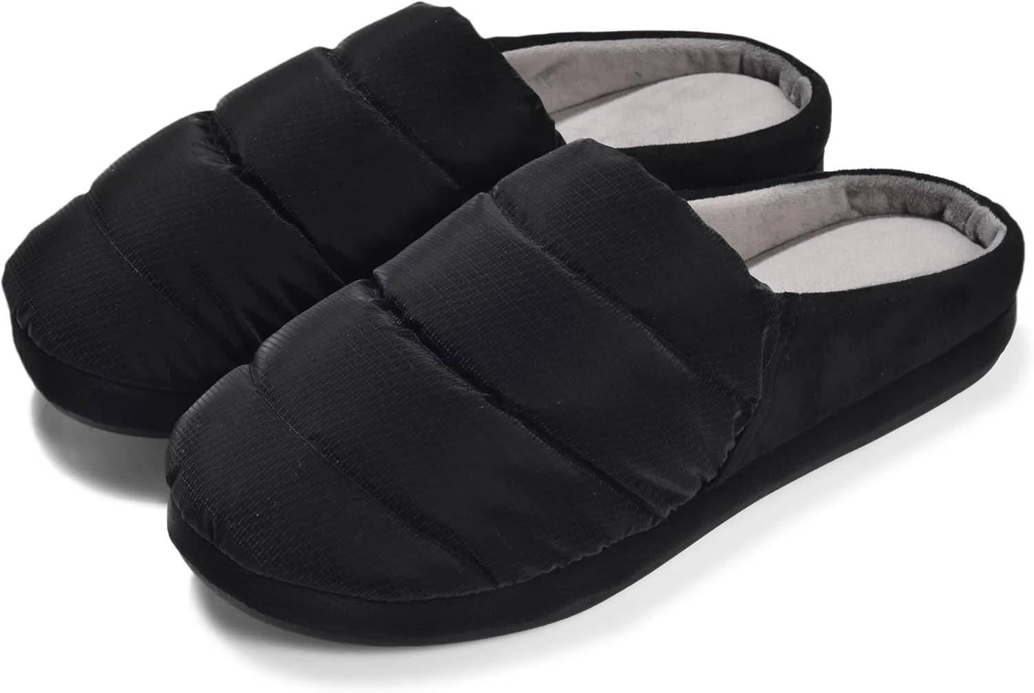 Non Slip House Slipper, Goose Down Fuzzy Memory Foam Slippers, Winter Warm Indoor Shoes for Women and Men