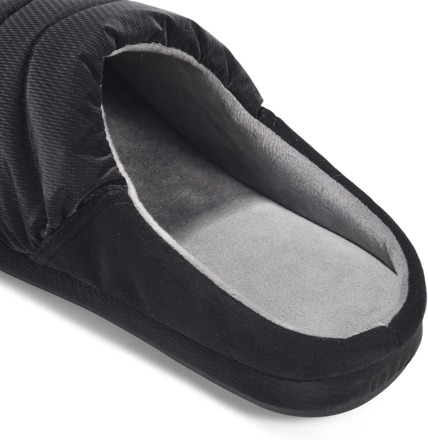 Non Slip House Slipper, Goose Down Fuzzy Memory Foam Slippers, Winter Warm Indoor Shoes for Women and Men
