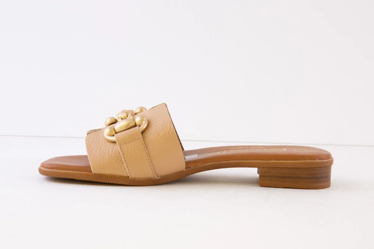 OH MY SANDALS - 5164 FLAT MULE - BEIGE