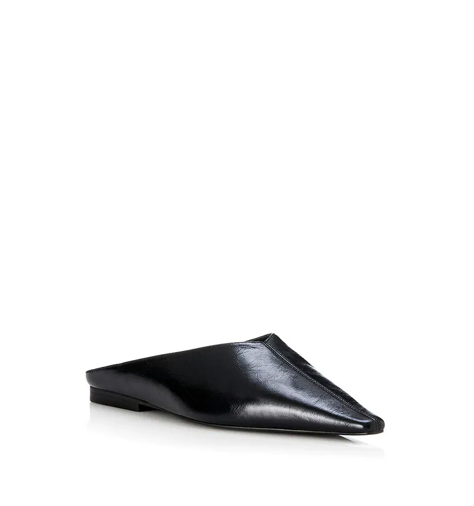 Olive Black Oily Flat